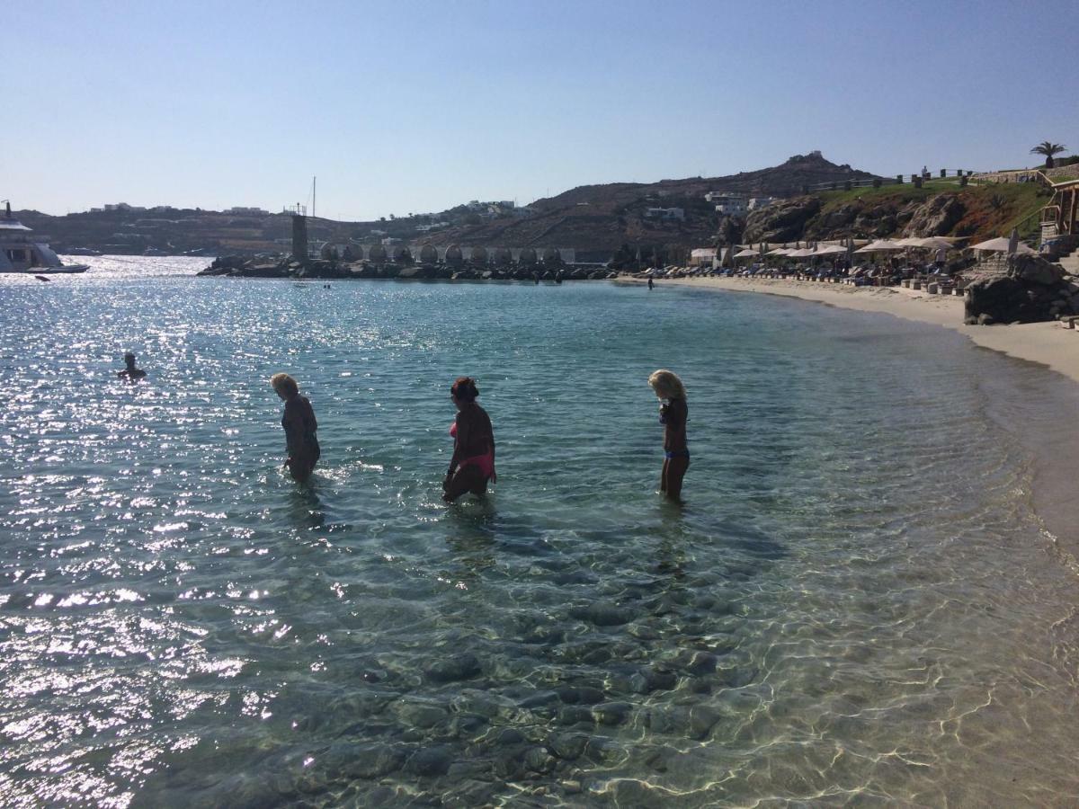Beachfront Mykonos Guest House Ornós Eksteriør bilde